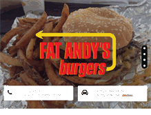 Tablet Screenshot of fatandysburgers.com